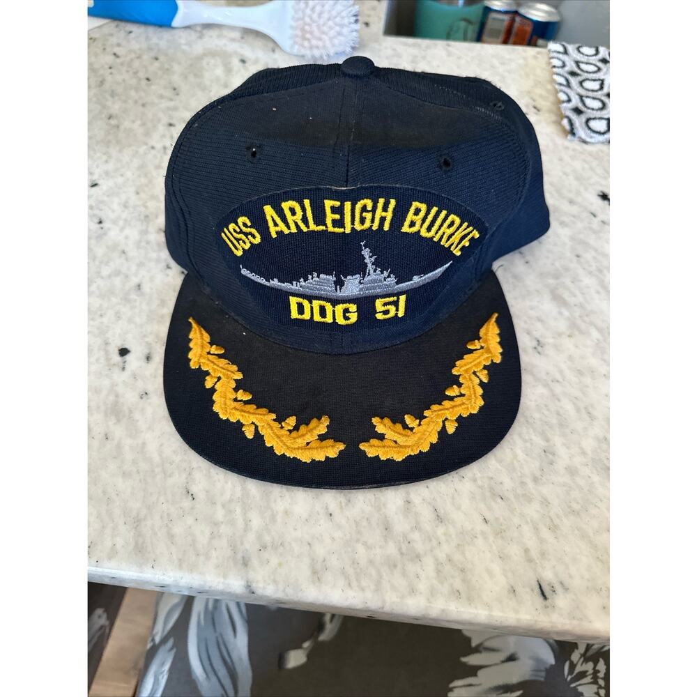 USS ARLEIGH BURKE DDG-51 NAVY SHIP HAT~U.S MILITARY OFFICIAL BALL CAP~U.S MADE